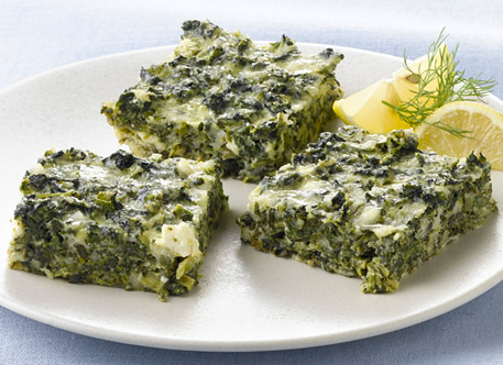 Spinach and Cheese Squares