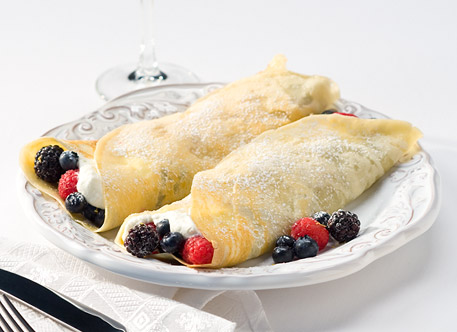 Mixed Berry Dessert Crepes